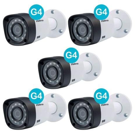 Kit 5 Cameras Infravermelho Multi Hd 3.6mm 10mts Vhd 1010b G4 - Intelbras Menor preço em Kit 5 Cameras Infravermelho Multi Hd 3.6mm 10mts Vhd 1010b G4 - Intelbras