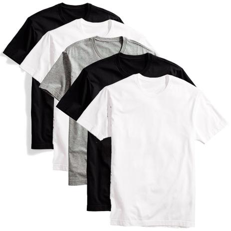 Kit 5 camisetas básicas masculina t-shirt algodão colors tee - Part.B é boa?
