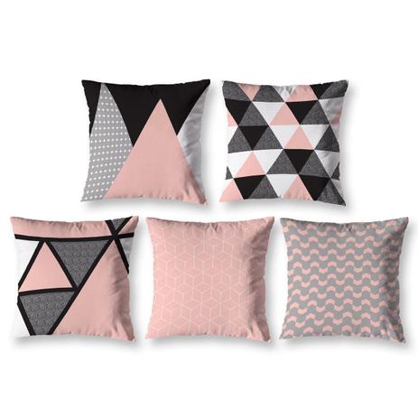 Kit 5 Capas de Almofada 40cm Decoração Cama Sofá Estampada - Mercado Bordado Menor preço em Kit 5 Capas de Almofada 40cm Decoração Cama Sofá Estampada - Mercado Bordado