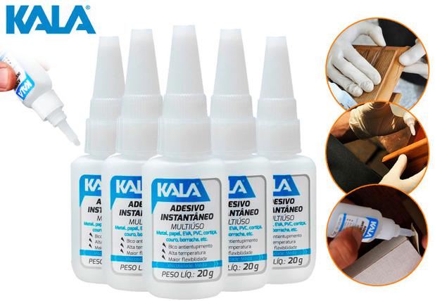 Kit 5 Cola Instantânea 793 20g Tek Bond Acrigel Postiça Antientupimento - Kala Menor preço em Kit 5 Cola Instantânea 793 20g Tek Bond Acrigel Postiça Antientupimento - Kala