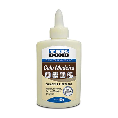 Kit 5 Cola Madeira 100g Artesanato Tekbond - Tek bond Menor preço em Kit 5 Cola Madeira 100g Artesanato Tekbond - Tek bond