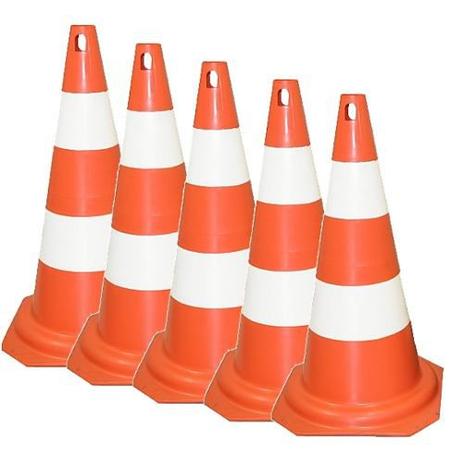 Kit 5 Cones Plástico 50cm Funcional Preparação Física - Vitoria esportes é boa?