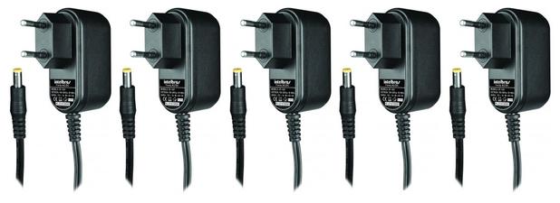 Kit 5 Fontes De Alimentação 12v 1Ah Bivolt XF 1201 Intelbras Menor preço em Kit 5 Fontes De Alimentação 12v 1Ah Bivolt XF 1201 Intelbras