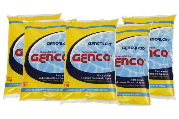 Kit 5 Gencalcio Elevador De Dureza Cálcica Genco 1kg Menor preço em Kit 5 Gencalcio Elevador De Dureza Cálcica Genco 1kg