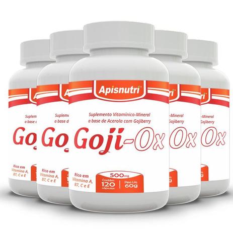 Kit 5 Gojiberry Apisnutri 120 cápsulas Menor preço em Kit 5 Gojiberry Apisnutri 120 cápsulas