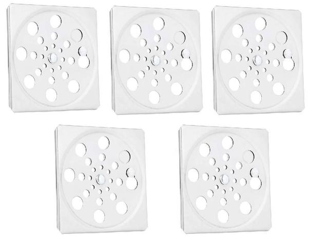 Kit 5 Grelhas Ralo Quadradas 10cmx10cm com Fechamento em Inox Dacunha Menor preço em Kit 5 Grelhas Ralo Quadradas 10cmx10cm com Fechamento em Inox Dacunha