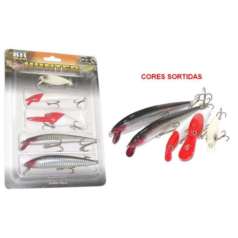 Kit 5 Iscas Artificiais Hunter - Cores Sortidas - MR-KH02 - Maruri é ruim? Kit 5 Iscas Artificiais Hunter - Cores Sortidas - MR-KH02 - Maruri é boa?