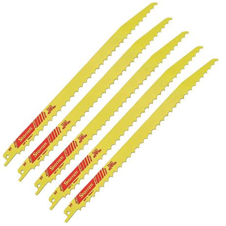 Kit 5 Lâminas Serra Sabre Corte de Madeira 30cm BT123 Starrett Menor preço em Kit 5 Lâminas Serra Sabre Corte de Madeira 30cm BT123 Starrett