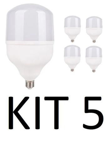 Kit 5 Lâmpada Led Bulbo 40w Alta Potencia E27 6500k - Super Led Menor preço em Kit 5 Lâmpada Led Bulbo 40w Alta Potencia E27 6500k - Super Led