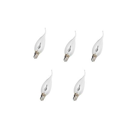 Kit 5 Lâmpadas Incandescente Vela Chama Decorativa E14 220V - Toplux iluminação Menor preço em Kit 5 Lâmpadas Incandescente Vela Chama Decorativa E14 220V - Toplux iluminação