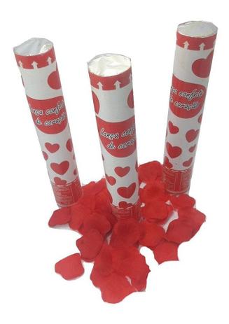 Kit 5 Lança Pétalas De Rosa Coração Vermelho Festas Casamentos - Festas decor Menor preço em Kit 5 Lança Pétalas De Rosa Coração Vermelho Festas Casamentos - Festas decor