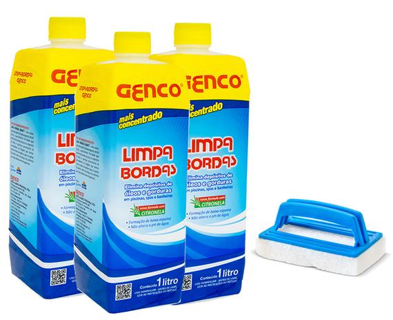 Kit 5 Limpa Borda Genco e 1 Esponja Nautilus Para Piscinas Menor preço em Kit 5 Limpa Borda Genco e 1 Esponja Nautilus Para Piscinas