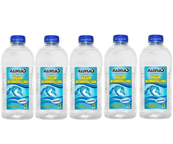 Kit 5 Litros Água Desmineralizada Radiador e Bateria Radnaq Menor preço em Kit 5 Litros Água Desmineralizada Radiador e Bateria Radnaq