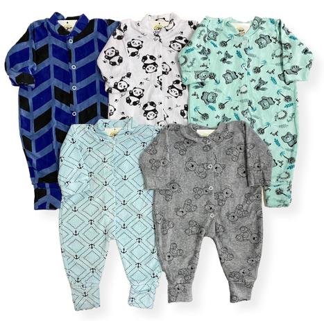 Kit 5 Macacão Bebê Plush Menino Frio Inverno Quente Atacado - LOJA BEBÊ ALEGRE Menor preço em Kit 5 Macacão Bebê Plush Menino Frio Inverno Quente Atacado - LOJA BEBÊ ALEGRE