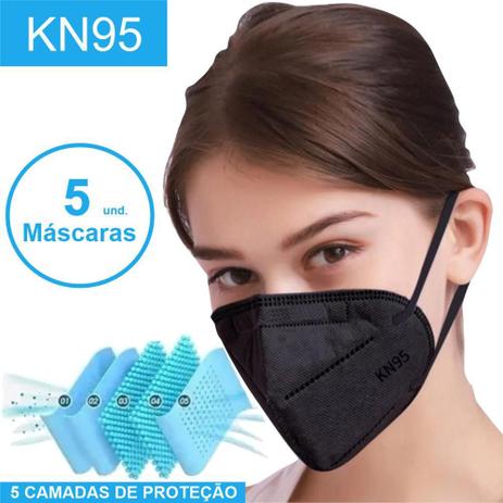 Kit 5 Máscaras Kn95 Proteção 5 Camadas Respiratória Pff2 N95 - Huweikang Menor preço em Kit 5 Máscaras Kn95 Proteção 5 Camadas Respiratória Pff2 N95 - Huweikang