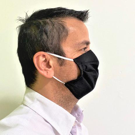 Kit 5 máscaras para proteção individual de tecido algodão preta - Lugui Commerce Menor preço em Kit 5 máscaras para proteção individual de tecido algodão preta - Lugui Commerce