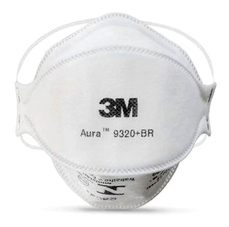 KIT 5 Máscaras Pff2 Aura 9320 BR Respirador Descartável - 3M Menor preço em KIT 5 Máscaras Pff2 Aura 9320 BR Respirador Descartável - 3M