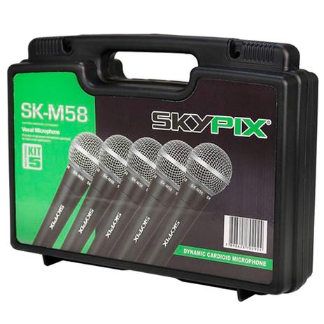 Kit 5 Microfones Dinâmico De Mão Skypix Sk-M58-5 é boa?