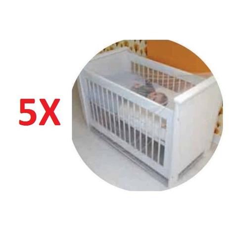 Menor preço em Kit 5 mosquiteiro para cercadinhos e berco para crianças e bebe tela de proteção contra insetos mosq - Batiki
