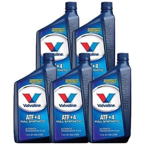 Kit 5 oleo cambio transmissao automatica valvoline atf4 sintetico 946 ml cada - kit00322 Menor preço em Kit 5 oleo cambio transmissao automatica valvoline atf4 sintetico 946 ml cada - kit00322