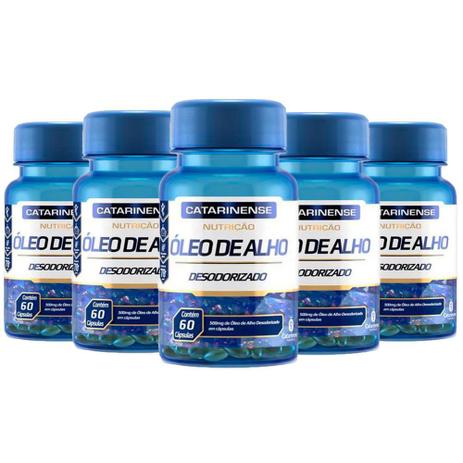 Kit 5 Óleo de Alho Desodorizado - 60 cápsulas - Catarinense - Catarinense Pharma é boa?