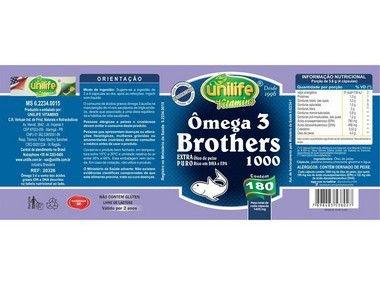 Kit 5 ômega 3 brothers 1400mg unilife 180 cápsulas Menor preço em Kit 5 ômega 3 brothers 1400mg unilife 180 cápsulas