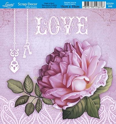 Kit 5 Papel Scrap Decor Folha Simples 15x15 Rosa Love SDSXV-048 - Litoarte é ruim? Kit 5 Papel Scrap Decor Folha Simples 15x15 Rosa Love SDSXV-048 - Litoarte é boa?