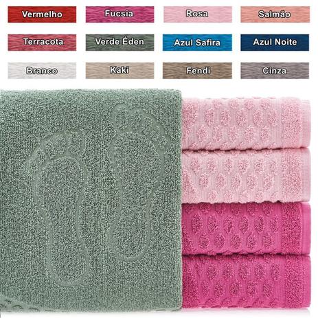 Kit 5 Pçs Toalha Piso P/ Banheiro / Pézinho - 45X70cm - Lisboa - LMpeter Menor preço em Kit 5 Pçs Toalha Piso P/ Banheiro / Pézinho - 45X70cm - Lisboa - LMpeter