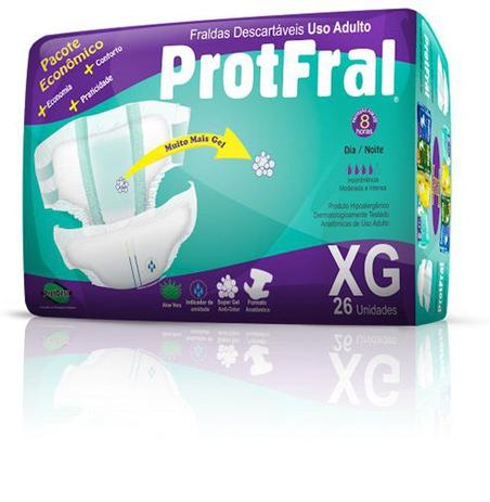 Kit 5 Pct Fralda Geriatrica Protfral Econom. EG - 130 Unds Menor preço em Kit 5 Pct Fralda Geriatrica Protfral Econom. EG - 130 Unds