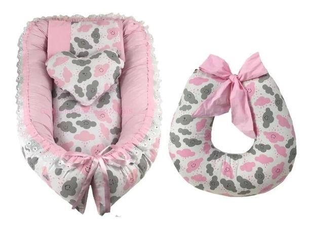 Kit ninho e almofada de amamentação nuvem Clearance