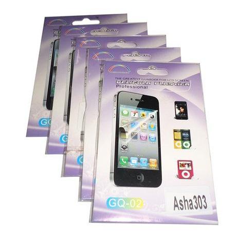 Kit 5 Películas Plástico Nokia Asha303 - H' maston Menor preço em Kit 5 Películas Plástico Nokia Asha303 - H' maston