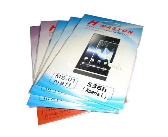 Kit 5 Películas Plástico Sony Xperia L S36h - H maston Menor preço em Kit 5 Películas Plástico Sony Xperia L S36h - H maston