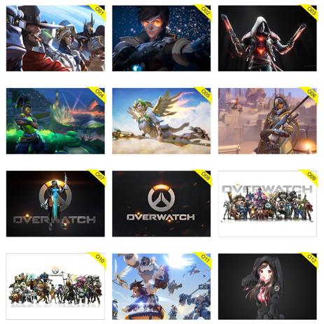 Kit 5 Placas Decorativas - Medida: 30 cm x 20 cm Overwatch - Micro oficina é boa?