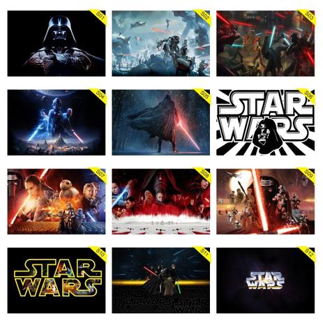 Kit 5 Placas Decorativas - Medida: 30 cm x 20 cm Star Wars - Guerra nas Estrelas - Micro oficina Menor preço em Kit 5 Placas Decorativas - Medida: 30 cm x 20 cm Star Wars - Guerra nas Estrelas - Micro oficina