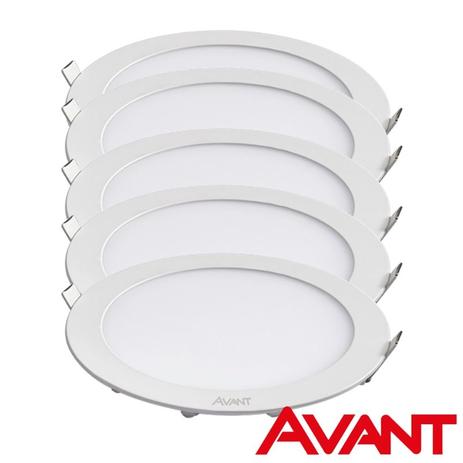 Kit 5 Plafon Luminaria Embutir Painel Teto Led 24w Avant Menor preço em Kit 5 Plafon Luminaria Embutir Painel Teto Led 24w Avant