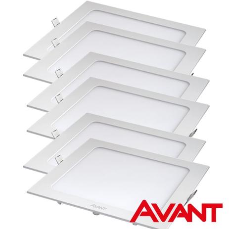 Kit 5 Plafon Luminaria Embutir Painel Teto Led Am 24w Avant Menor preço em Kit 5 Plafon Luminaria Embutir Painel Teto Led Am 24w Avant