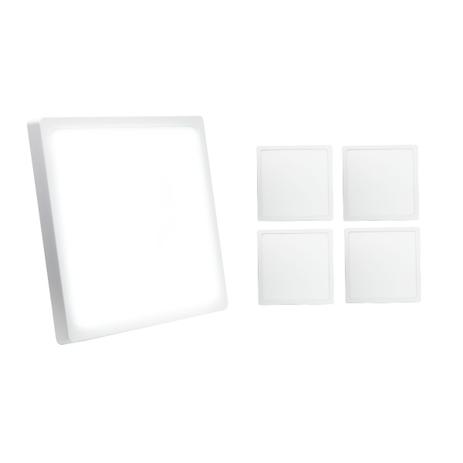 Kit 5 Plafon Painel Led 25w Quadrado Sobrepor Branco Frio - Super Led é boa?