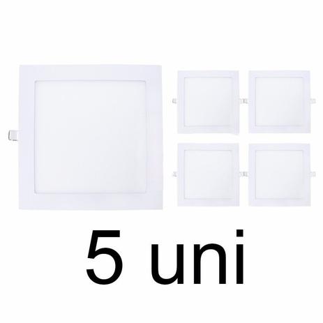 Kit 5 Plafon Painel LED Embutir Quadrado 22,5 x 22,5cm 6000K 8W - Allight é boa?
