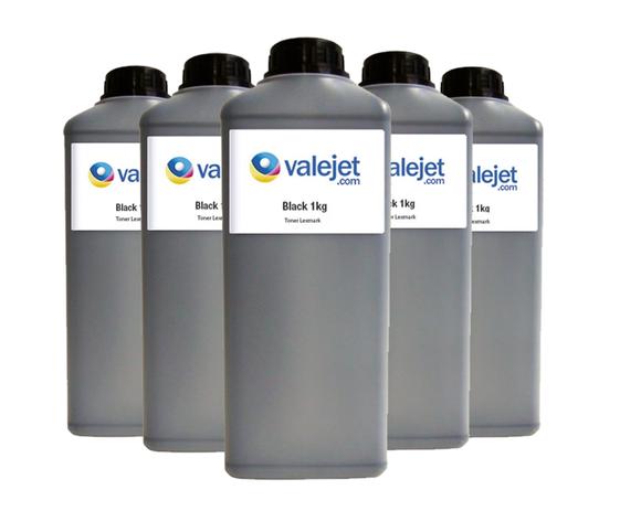 Kit 5 Refil de Toner para Lexmark Grafico Universal - Valejet Menor preço em Kit 5 Refil de Toner para Lexmark Grafico Universal - Valejet