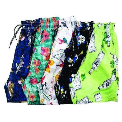 Kit 5 Short Masculino Mauricinho Tactel Moda Praia Verão Piscina Preço de Atacado Sortidas - Boss Clothing Menor preço em Kit 5 Short Masculino Mauricinho Tactel Moda Praia Verão Piscina Preço de Atacado Sortidas - Boss Clothing