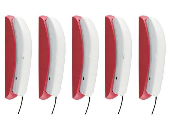 Kit 5 Telefone com fio Gondola TC 20 Cinza / Rosa Intelbras Menor preço em Kit 5 Telefone com fio Gondola TC 20 Cinza / Rosa Intelbras