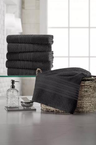 Kit 5 Toalhas para Barbearia e Salão De Beleza Preto 40x65cm - Teka é boa?