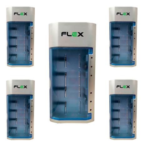 Kit 5 Unidades Carregador Universal De Pilhas aa/aaa/c/d/Bat 9v - Mox Menor preço em Kit 5 Unidades Carregador Universal De Pilhas aa/aaa/c/d/Bat 9v - Mox