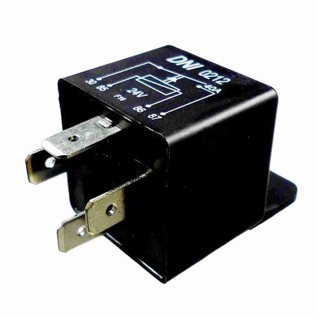 Kit 5 Unidades - Relé Auxiliar Universal 24V - 40A - DNI 0212 Menor preço em Kit 5 Unidades - Relé Auxiliar Universal 24V - 40A - DNI 0212