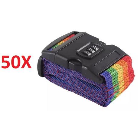 Kit 50 cadeado cinta para fechar malas com codigo fita para bagagem - Batiki Menor preço em Kit 50 cadeado cinta para fechar malas com codigo fita para bagagem - Batiki