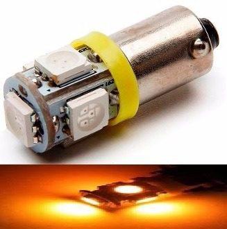 Kit 50 Lampada Ba9s 5 Led 5050 Amarela T4w 69 12v - Mfl Menor preço em Kit 50 Lampada Ba9s 5 Led 5050 Amarela T4w 69 12v - Mfl