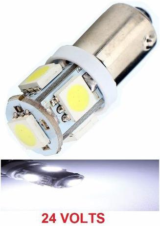 Kit 50 Lampada Ba9s 5 Led 5050 Branca T4w 69 24v - Mfl Menor preço em Kit 50 Lampada Ba9s 5 Led 5050 Branca T4w 69 24v - Mfl