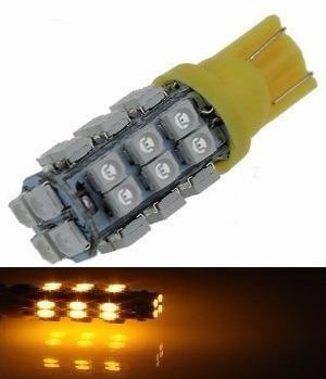 Kit 50 Lampada T10 28 Led Amarela 12v - Mfl Menor preço em Kit 50 Lampada T10 28 Led Amarela 12v - Mfl