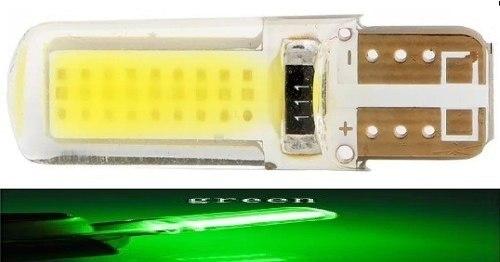 Kit 50 Lampada T10 Cob Led Siliconada Verde 12v - Mfl Menor preço em Kit 50 Lampada T10 Cob Led Siliconada Verde 12v - Mfl