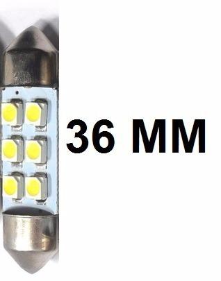 Kit 50 Lampada Torpedo C5w 6 Led Branco 36 Mm 12v - Mfl Menor preço em Kit 50 Lampada Torpedo C5w 6 Led Branco 36 Mm 12v - Mfl